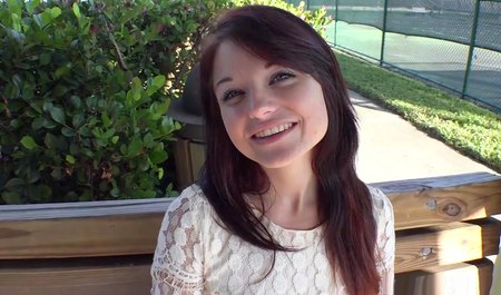 Instead of meeting her boyfriend, the naughty girl had sex with a pick-up artist with a cumshot