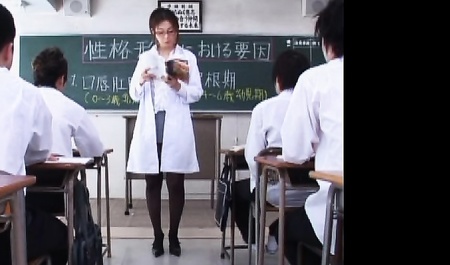 Asian Teacher Gangbang