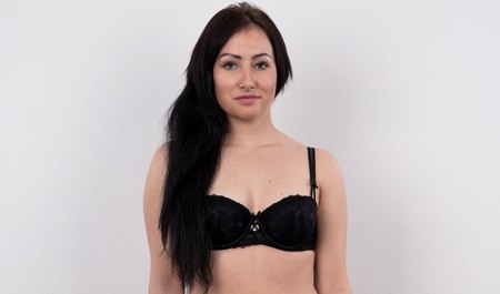 Prague beauty, 19, makes her debut at Czech erotic casting
