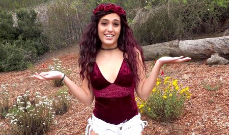 A man fucks his girlfriend outdoors and at home