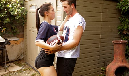 Charming Alina Lopez has sex with a friend instead of playing rugby