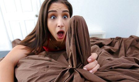 Noticed stepbrother's big dick and sucked it with continuation