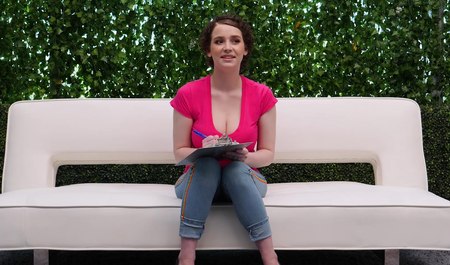 Big Breasted Curly Haired Girl Has Interracial Sex For The First Time At Casting