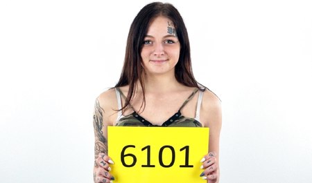 Czech girl sucks agent's cock and gives him a handjob during casting sex