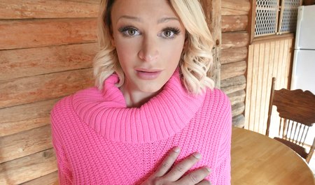 Stepfather brought his stepdaughter to the winter dacha and fucked her to keep warm