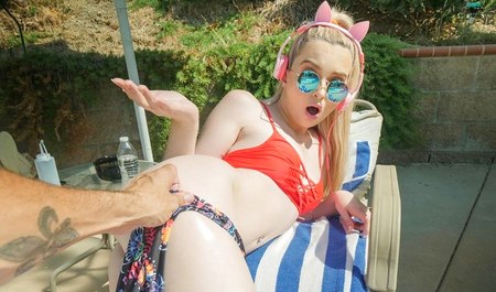 Stepfather fucks stepdaughter to keep his dick in shape