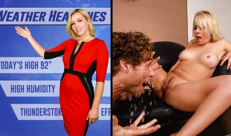 During the day he fucks at the central television studio, and in the evenings with the director