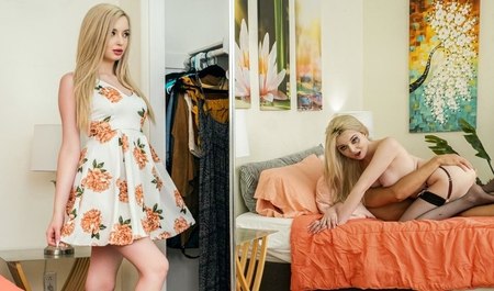 Guy on Date with Hot Blonde Lexi Lore Worries About His Dick