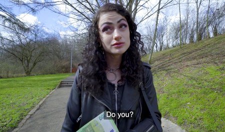 A pick-up artist met a brunette on the street and seduced her into sex for money