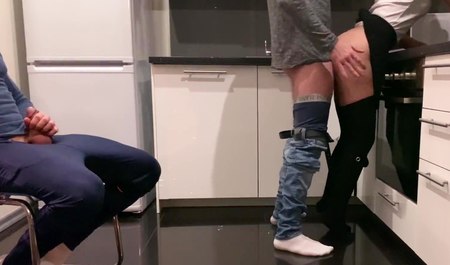 Allowed wife to fuck friend like cuckold for birthday