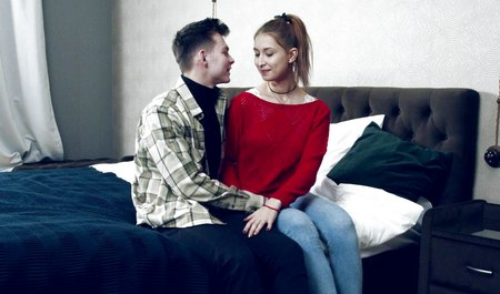 A couple from Moscow sincerely loves Russian porn, and therefore does it...