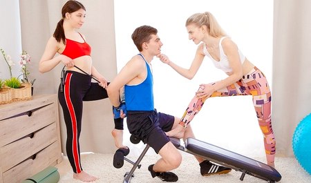 Fitness is good, but group Russian porn on it is even better...