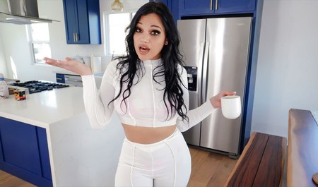 Busty Latina Stepmom Lets Her Stepson Fuck Her