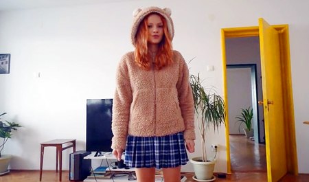 Stepsister Visits Brother and Asks to Have Sex with Him