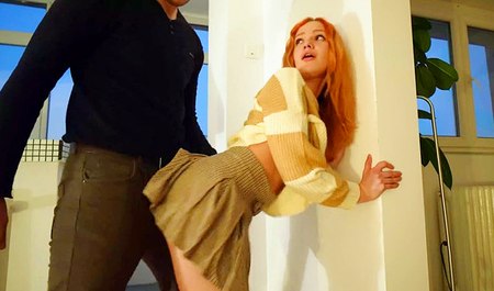 Redhead Verlonix Walks Around Romania and Has Sex With Her Friend