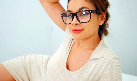 Beautiful girlfriend Loli Lips teaches her beloved boyfriend about sex