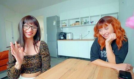 My friend's wife jerks off to our home sex